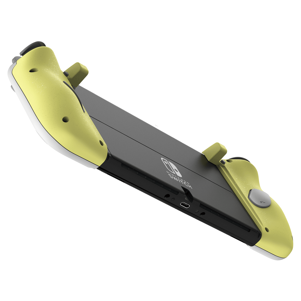 Split Pad Compact (grigio chiaro × giallo) per Nintendo Switch