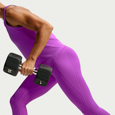 Nike Universa – Leggings 7/8 a vita alta senza cuciture frontali da Donna
