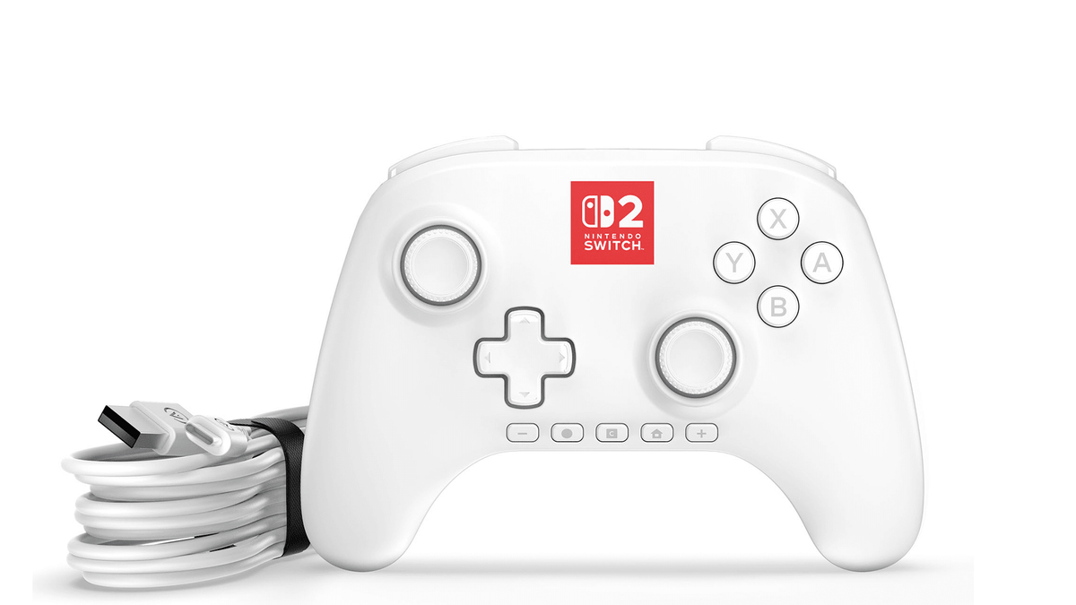 Controller cablato Advantage con Lumectra per Nintendo Switch 2 (bianco)