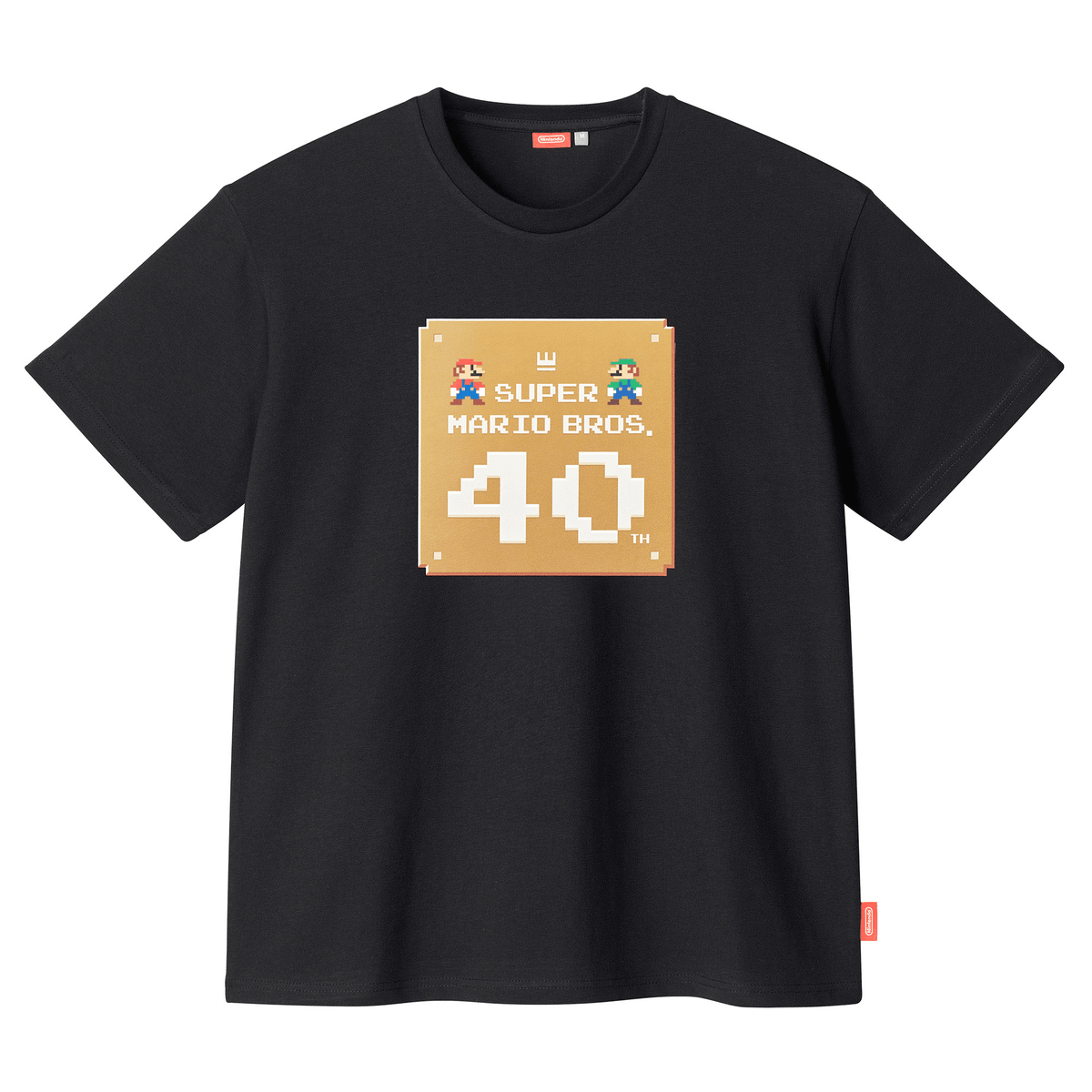 T-shirt Super Mario Bros. 40th (nero)