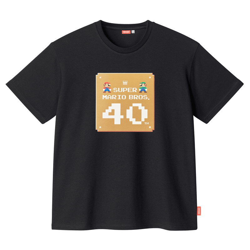 T-shirt Super Mario Bros. 40th (nero)
