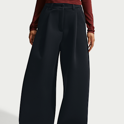 Nike Article Fleece – Pantaloni ampi oversize a vita media da Donna