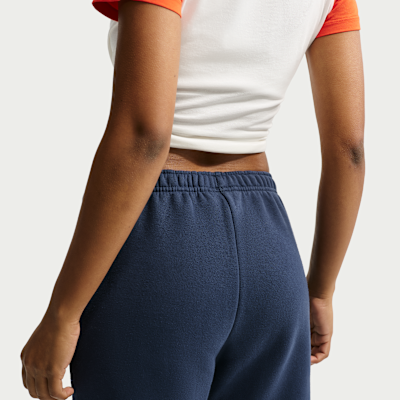 Nike Studio Fleece Medium Weight – Pantaloni a vita media con fondo stretto alla caviglia da Donna