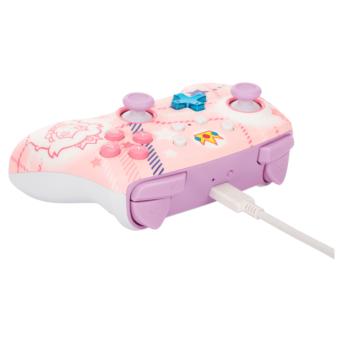 Controller wireless per Nintendo Switch (Plaid Principessa Peach)