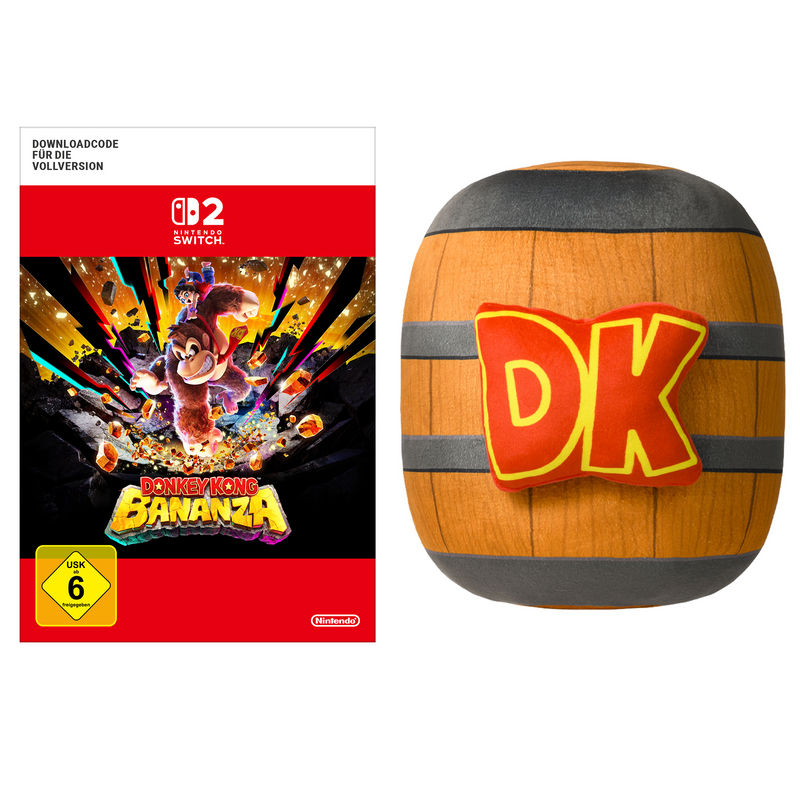 Donkey Kong Bananza + Cuscino «Barile DK» Donkey Kong
