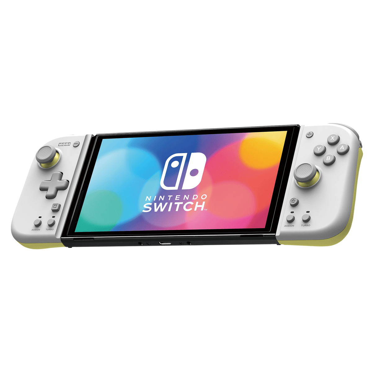 Split Pad Compact (grigio chiaro × giallo) per Nintendo Switch