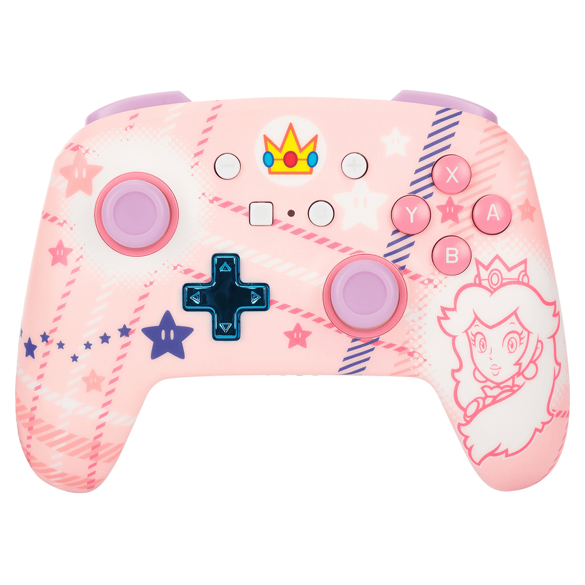 Controller wireless per Nintendo Switch (Plaid Principessa Peach)