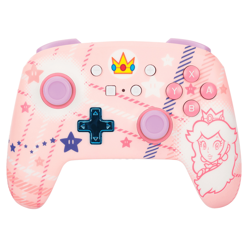 Controller wireless per Nintendo Switch (Plaid Principessa Peach)