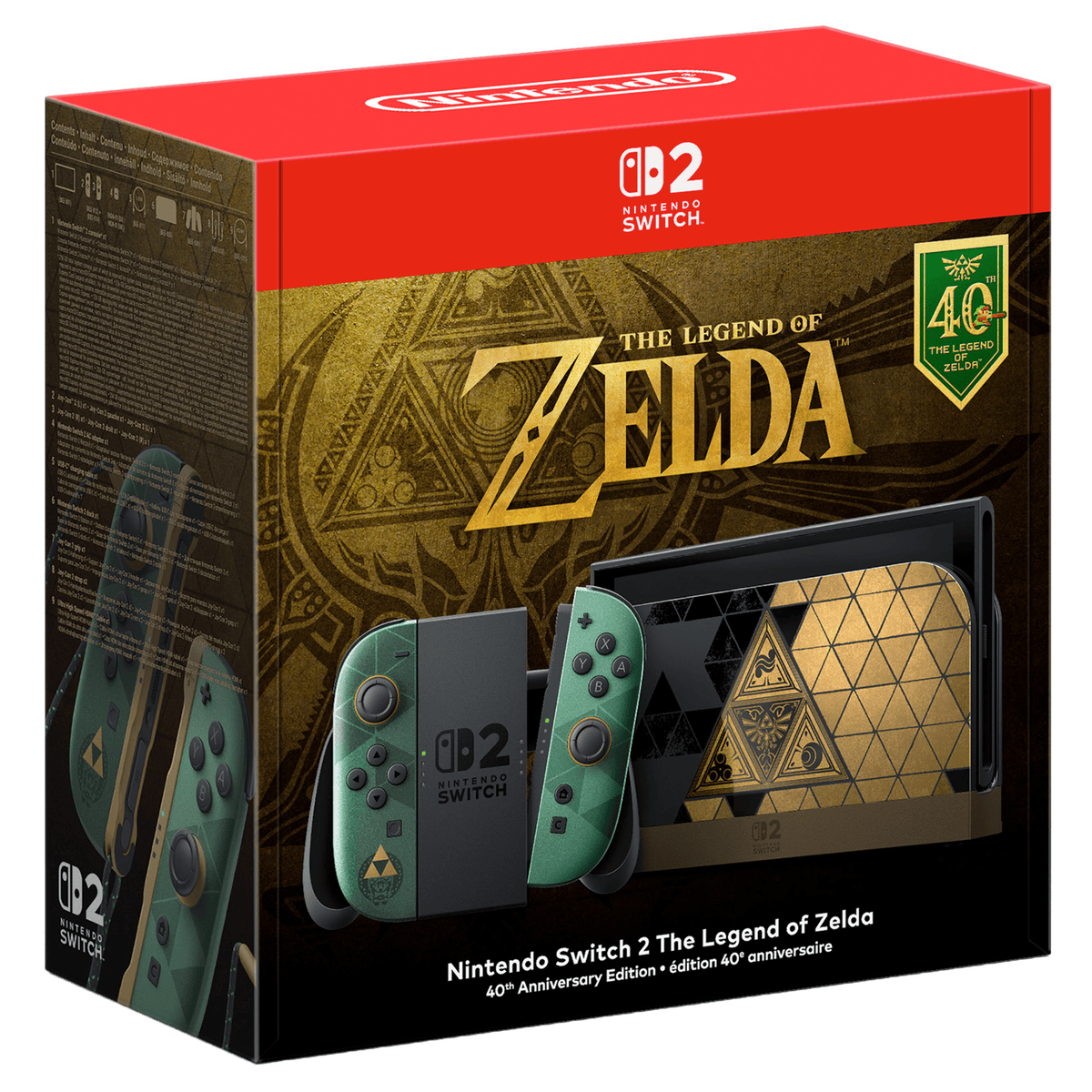 Nintendo Switch 2 edizione 40° anniversario di The Legend of Zelda