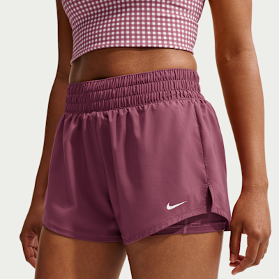Nike One – Shorts 2 in 1 a vita medio-bassa da 8 cm Dri-FIT da Donna