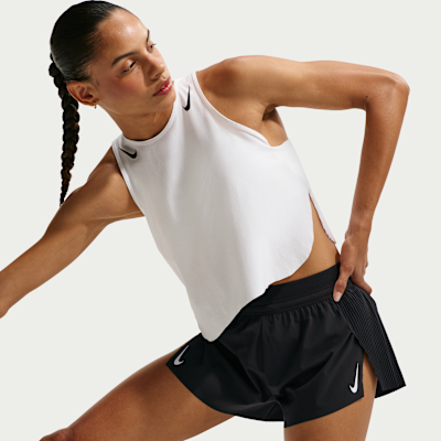 Nike AeroSwift – Shorts da running a vita media con short interno integrato Dri-FIT ADV 8 cm da Donna