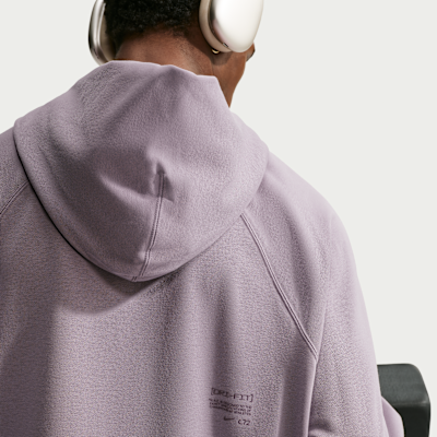 Nike N.A.C. – Felpa con cappuccio da training oversize in Fleece Dri-FIT da Uomo