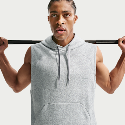Nike N.A.C. – Felpa con cappuccio da training senza maniche in Fleece Dri-FIT da Uomo
