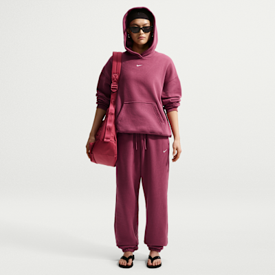 Nike Studio Fleece Medium Weight – Felpa con cappuccio oversize da Donna