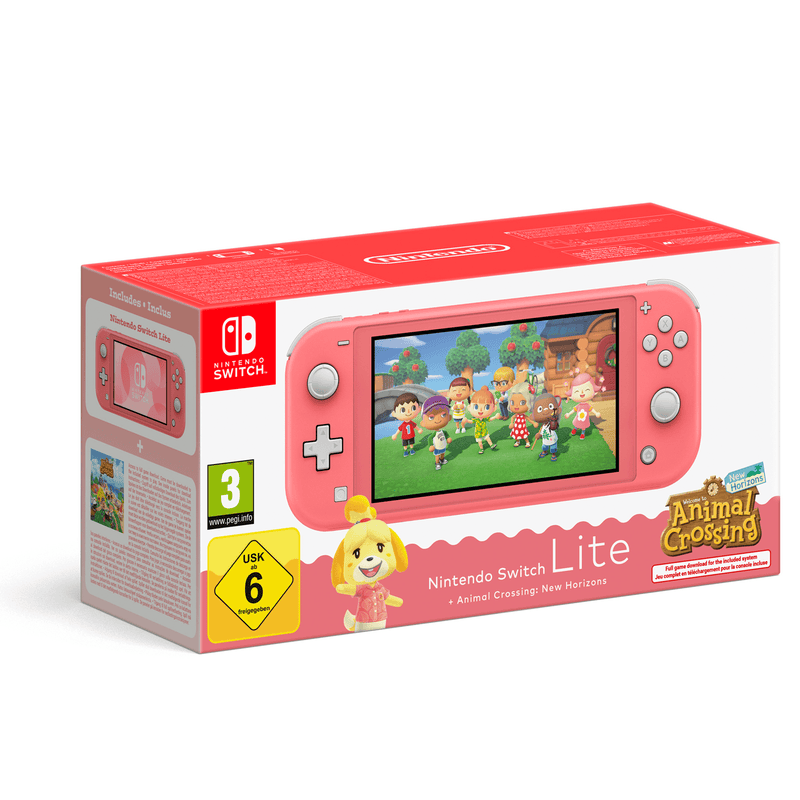Nintendo Switch Lite (corallo) + Animal Crossing: New Horizons