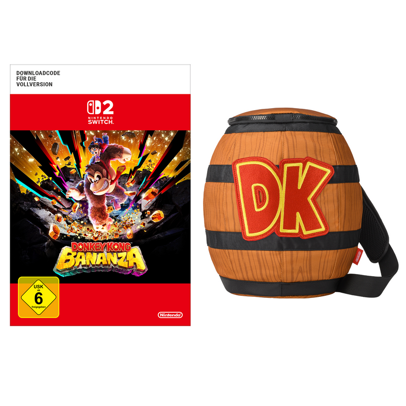 Donkey Kong Bananza + Borsa a tracolla «Barile DK» Donkey Kong