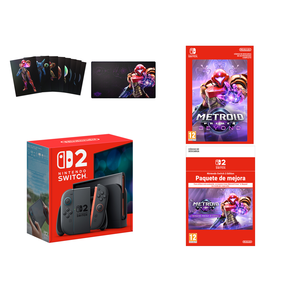 Nintendo Switch 2 + Metroid Prime 4: Beyond – Nintendo Switch 2 Edition – Pack «Potenza»