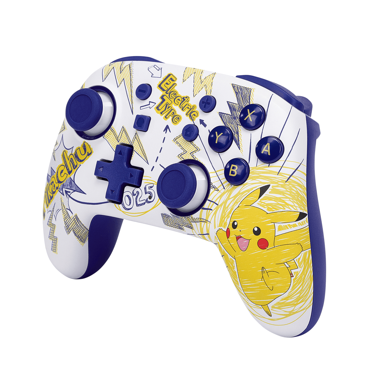 Controller wireless Nano per Nintendo Switch (Pokémon: Pikachu giorni di scuola)