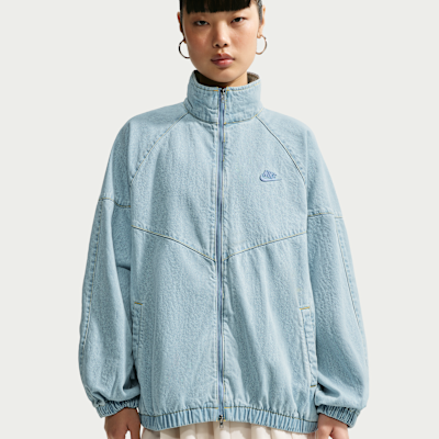 Nike Windrunner – Giacca in denim oversize da Donna