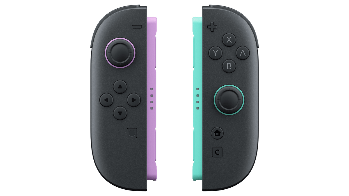 Coppia di controller Joy-Con 2 viola chiaro / verde chiaro