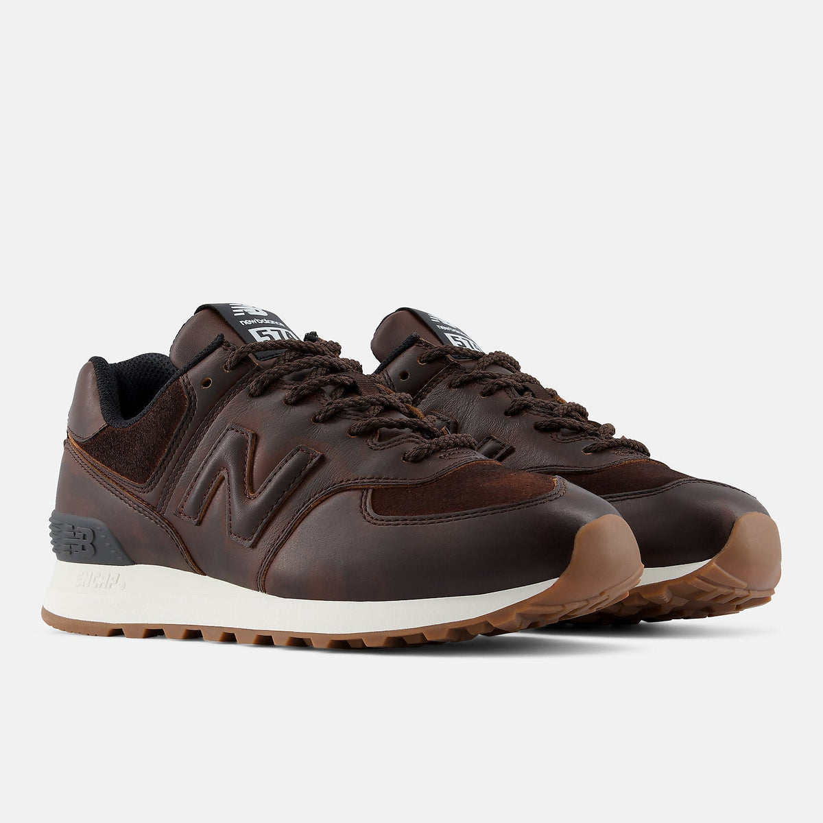New Balance 574 - Marrone/Bianco (W574HM)