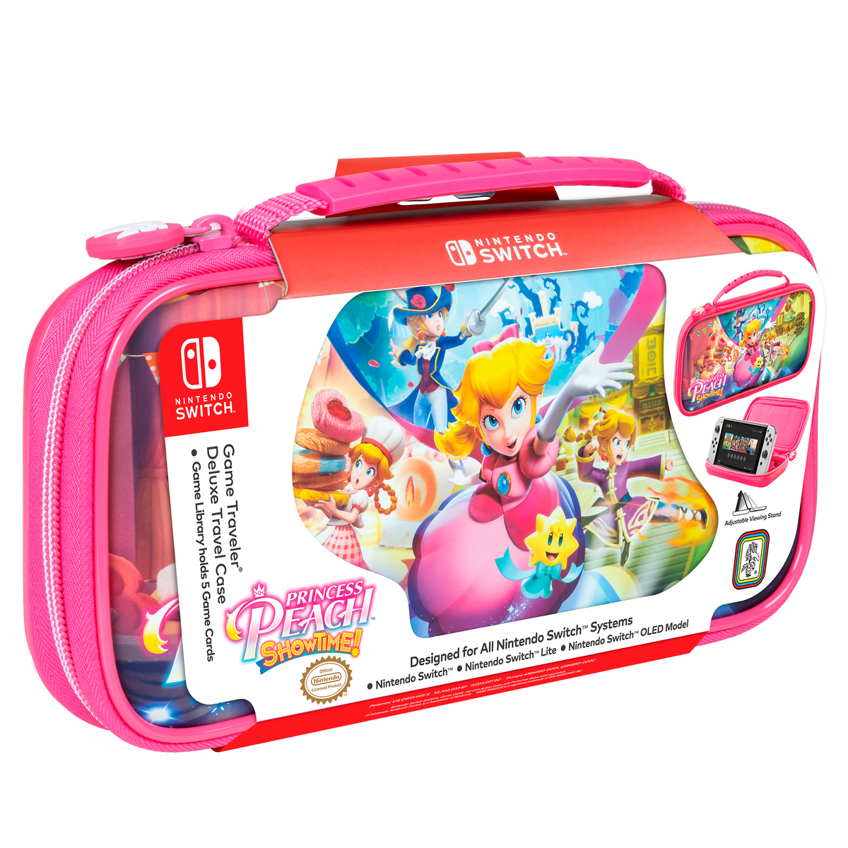 Custodia da trasporto deluxe per Nintendo Switch (Princess Peach: Showtime!)