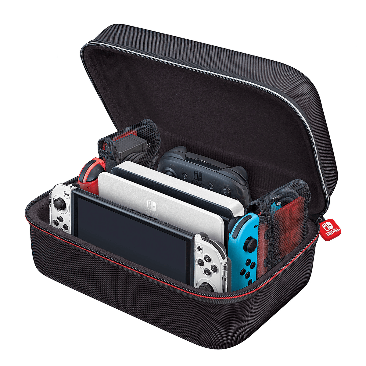 Custodia portaoggetti per Nintendo Switch (nero)