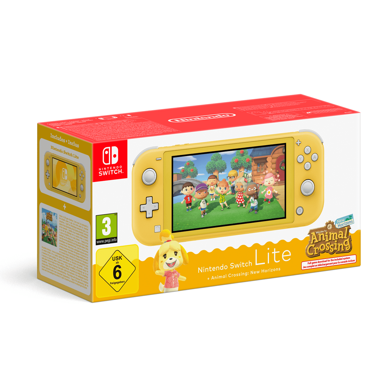 Nintendo Switch Lite (giallo) + Animal Crossing: New Horizons