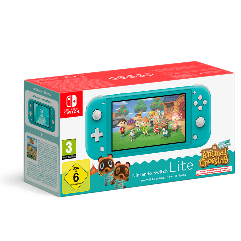 Nintendo Switch Lite (turchese) + Animal Crossing: New Horizons
